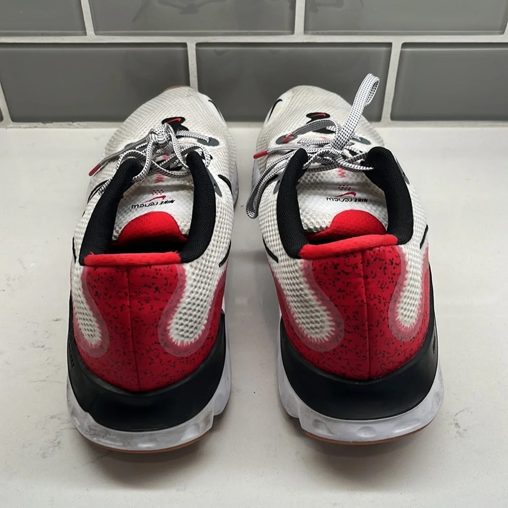 Nike Renew Run Men's‎ Size 11.5 Running Shoes Black White Red Gum CW5231-100